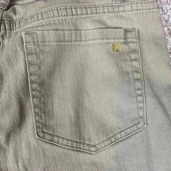 Women's Bestow UM Khaki Tan Jeans Size 14 Straight Bootcut - Picture 7 of 10